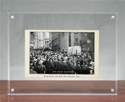 1907 Ny Curb Exchange Post Card Display