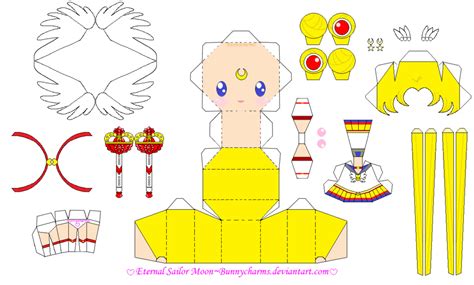 Cute Sailor Moon Papercraft Toys Sailor Moon Crafts Anime Crafts