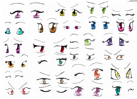 Anime Eye Base Female Bases Poses References For Drawing Character In
