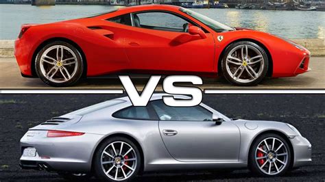 Some drivers might think a v8 is a v8, but hopefully anyone weighing the 2020 corvette vs. 2016 Ferrari 488 GTB vs 2016 Porsche 911 Carrera - YouTube