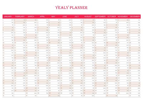Yearly Planner Printable Printable Word Searches