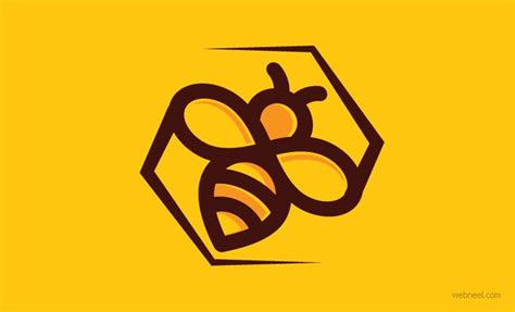 Creative Honey Bee Logo Design Ideas From Top Designers Logo Bee Bee Art Bird Logo Design