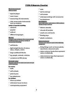 ITERS Classroom Checklist | Classroom checklist, Infant ...