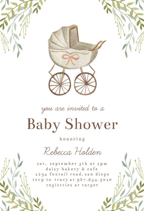 Pin on Baby Shower Invitation Templates