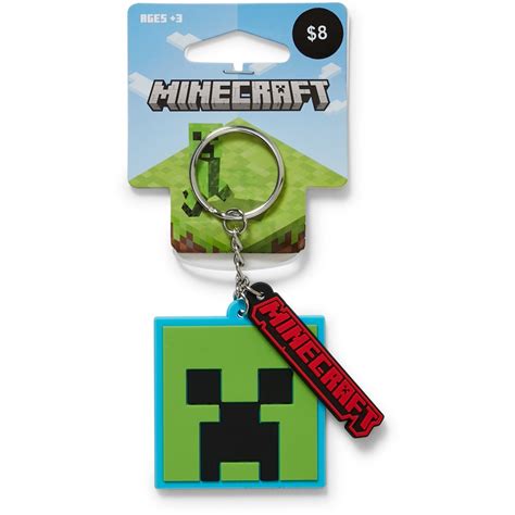 Minecraft Kids Creeper Keyring Green Big W
