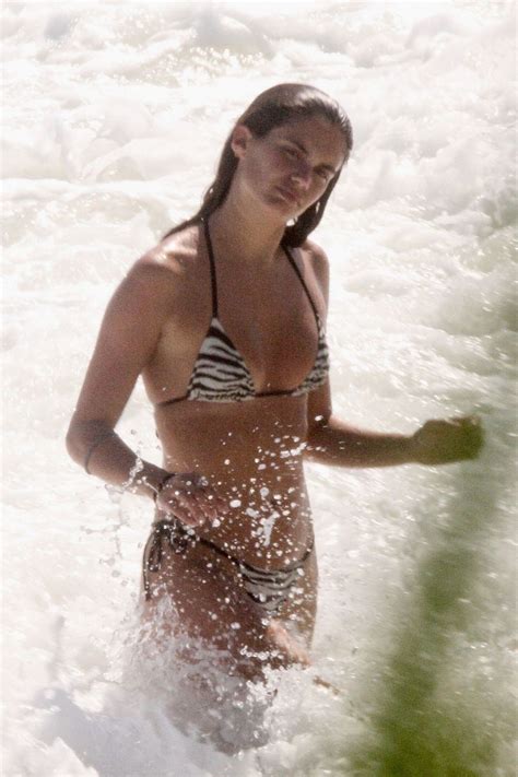 SARA SAMPAIO In Bikini On The Beach In Tulum HawtCelebs
