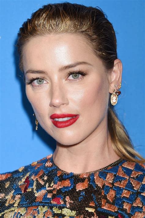 Amber Heard Before And After Amber Heard Tanned Makeup Red