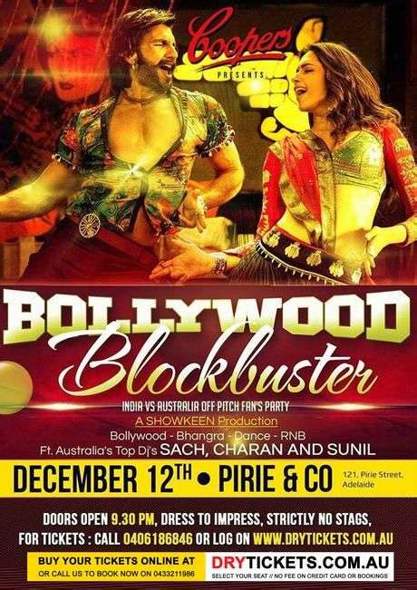 Bollywood Blockbuster Fans Party Au