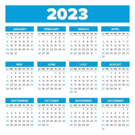 2023 Calendar Clipart 2023 Calendar