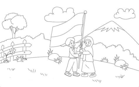 Kemerdekaan Mewarnai Gambar 17 Agustus