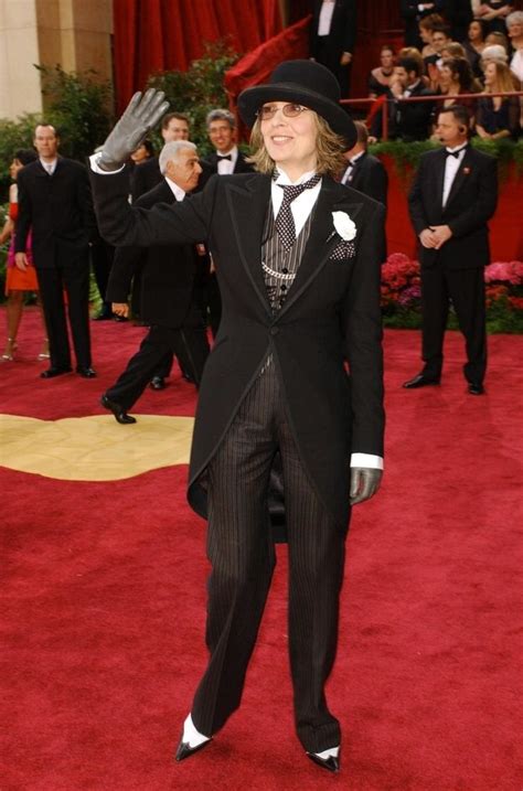 Diane Keaton As Charlie Chaplin 2004 Oscar Fashion Fashion Oscar