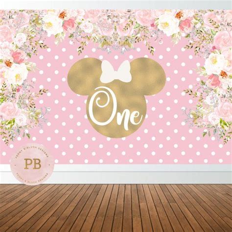 Minnie Birthday Backdrop Minnie Mouse Party Personalized Etsy Canada