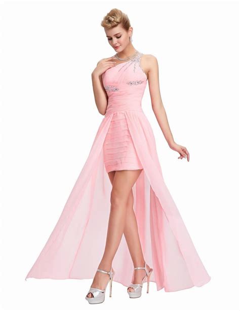 This can even include a long train, giving you the best. Grace Karin Dress Short Front Long Back High Low One ...