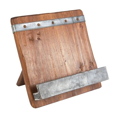 There are wooden cabinets with lateral or vertical drawers. Reclaimed Wood Cookbook Stand | Reclaimed wood projects ...