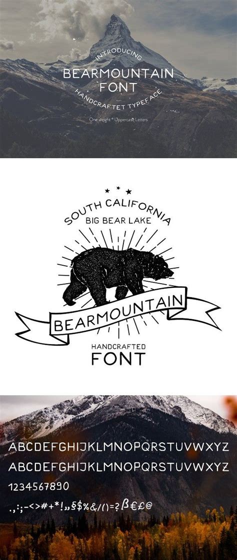 Bearmountain Handmade Font Handmade Font Serif Fonts Fonts