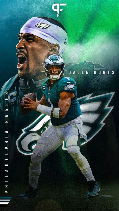 Philadelphia Eagles Quarterback Jalen Hurts On A Mobile Phone Wallpaper