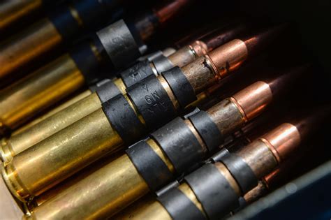 Bullets To 50 Caliber Machine Gun Rounds Image Free Stock Photo
