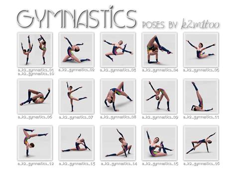 Gymnastic Poses Names Patterns Pinterest Gymnastics