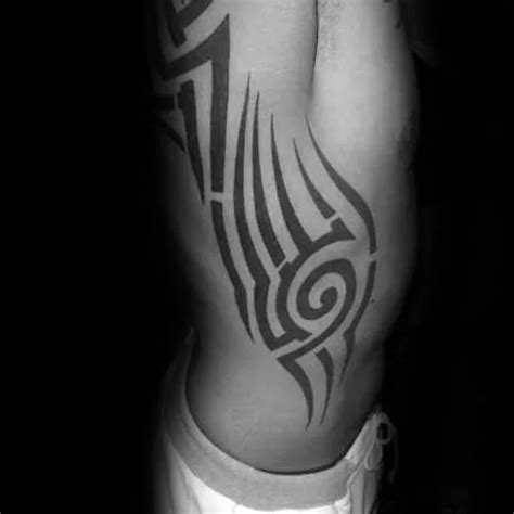 Los 40 Mejores Tatuajes Tribales De Costillas Para Hombres Ideas De