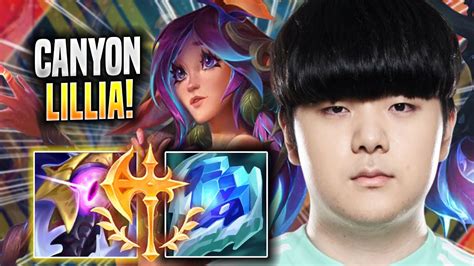 Canyon Is Ready To Play Lillia With New Buffs Dk Canyon Plays Lillia Jungle Vs Rengar Youtube