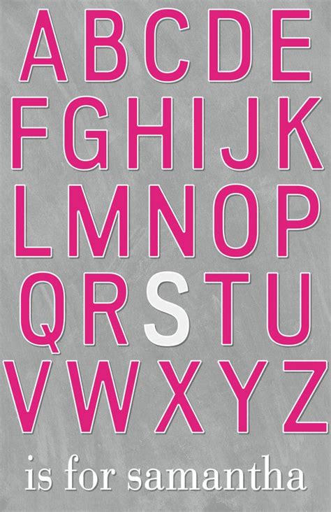 Wordperfect is a word processor sold by the corel corp. Alphabet Name Poster for Girl by LilyGramDesigns on Etsy ...