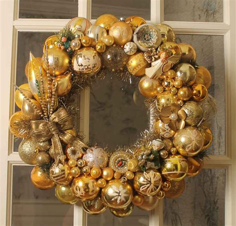 My Vintage Christmas Ornament Wreaths For 2016 One Is Silver And The