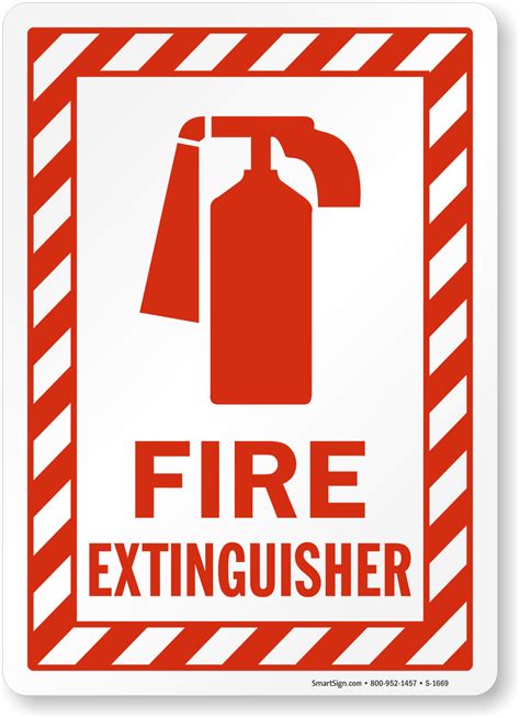 Fire Extinguisher Symbol Signs Sku S 1669