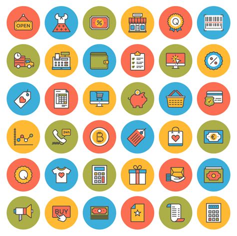 Download 38 Flat Line Ecommerce Icons—free Inside Design Blog Icon