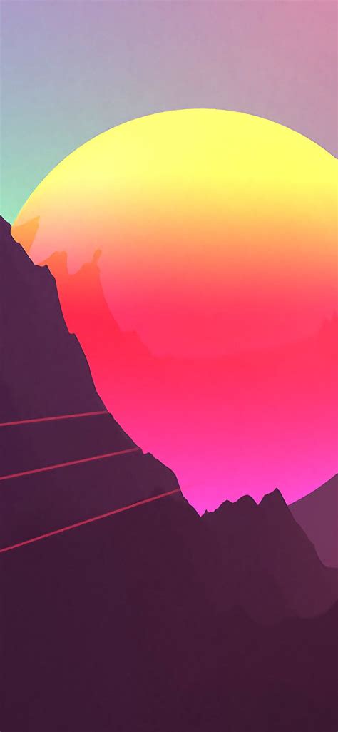 Sunset Aesthetic Neon Wallpapers Wallpaper Cave
