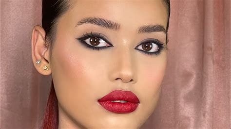 Bold Red Lip Makeup Look Makeup By Lemi Youtube