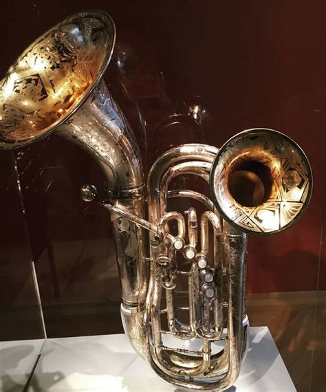 Beautiful Ornate Double Bell Brass Musical Instruments Brass