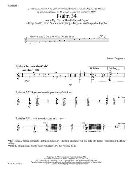 Psalm 34 Instrumental Parts By James Chepponis Digital Sheet Music