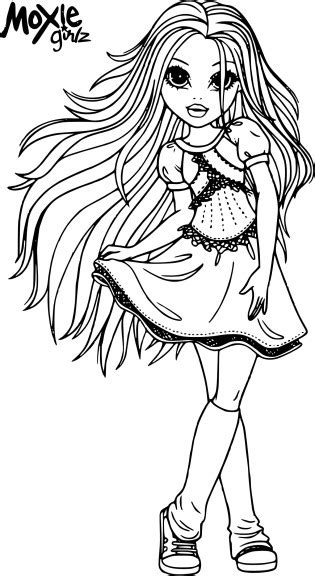 Coloriage jeux dhabillage à imprimer 2. Coloriage Moxie Girlz et dessin à imprimer