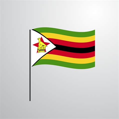 Zimbabwe Waving Flag 14230114 Vector Art At Vecteezy