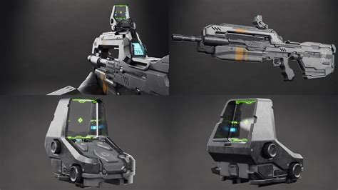 Eric Will Halo 5 Battle Rifle Scope Concept Model By Masterj2001 On