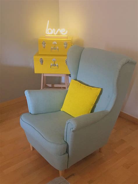 7.767+ ikea yellow lamp instructions. Mint IKEA armchair, yellow suitcases and neon light ...