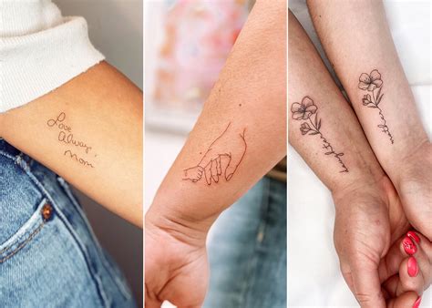 50 Tatuajes Madre E Hija Diseños Delicados Bonitos Y Emotivos