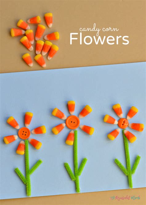 Flower Candy Corn Craft