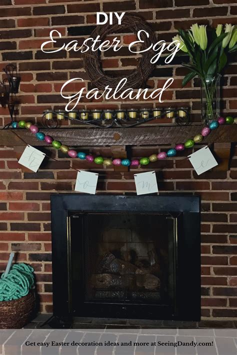 How To Make Easter Egg Garland For Spring Decorating Seeing Dandy Blog