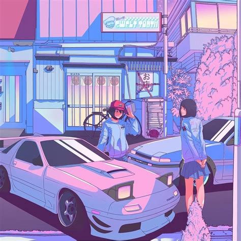 Jdm Anime Car Wallpaper Iphone Cartoon Jdm Car Wallpaper