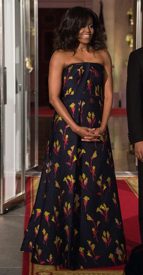 Michelle Obamas Jason Wu Gown At Canada State Dinner 2016 Popsugar Fashion Photo 2