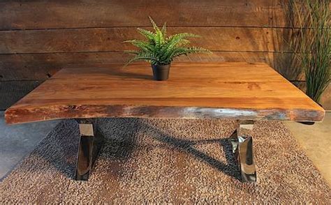 You may withdraw your consent at any time. Acacia Natural Live Edge Wood Coffee Table with Chrome X ...