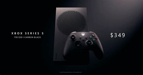 Xbox Series S Carbon Black Ahora De Color Negro Y Con Un Ssd De 1tb
