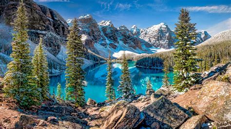 Hd Wallpaper Water North America Ten Peaks Moraine Lake Banff National