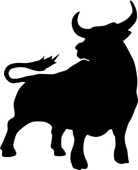 Download Services 0011 Agressive Bull Bull Silhouette Logo Png Image
