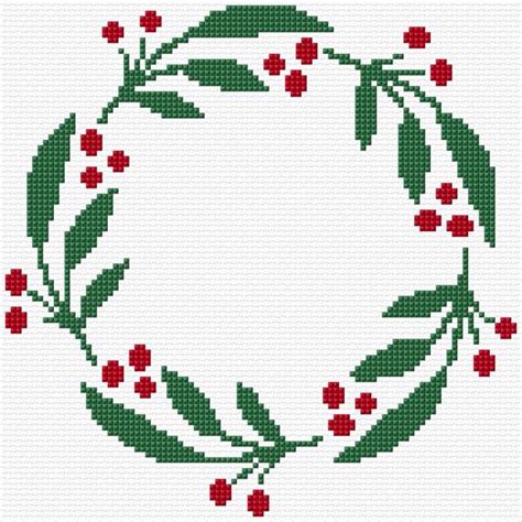 We have the mini cross stitch kits ideal for. Ann Logan|10 Free Patterns Online|Holly Wreath|5256