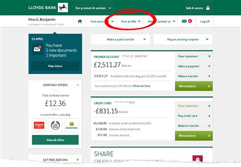 Watch our video to find out how easy it is to use one check. Lloyds Bank - Internet Banking - Personal Details