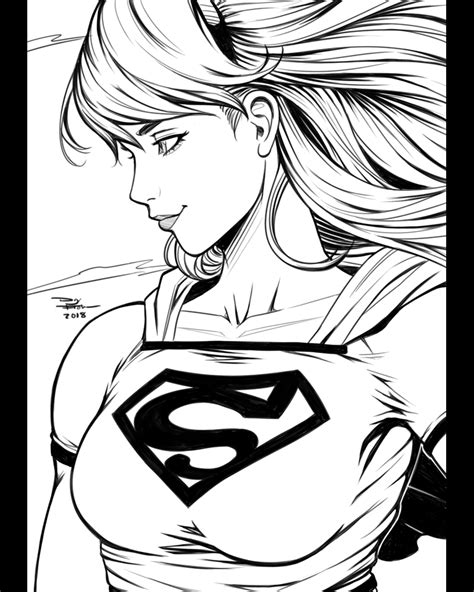 10 Supergirl By Dilohw On Deviantart Supergirl Drawing Dc