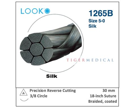 Look Silk Non Absorbable Sutures With Precision Reverse Cutting