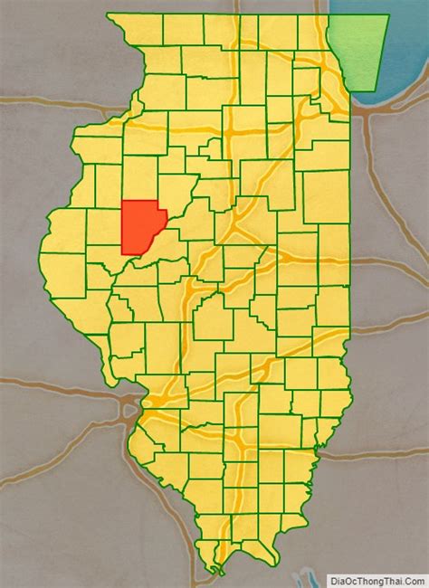 Map Of Fulton County Illinois